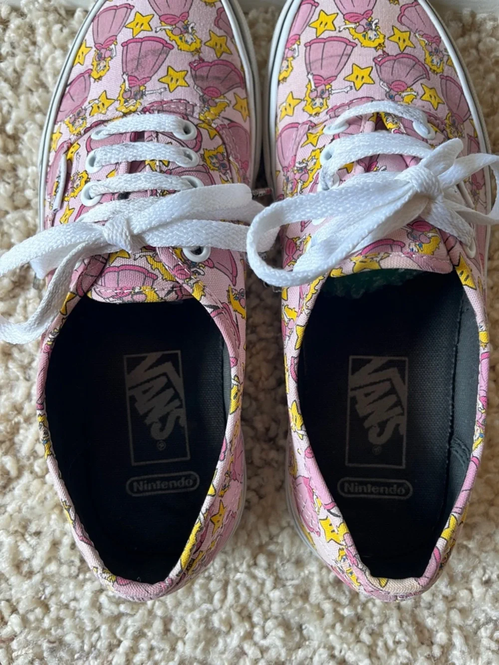 Vans Princess Peach Print Sneakers - Picture 3 of 8